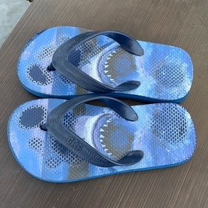 Gap shark flip flops!